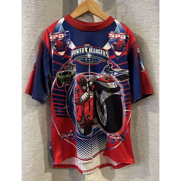 Vintage Power Rangers Graphic T-Shirt Size 7 - Picture 1 of 5